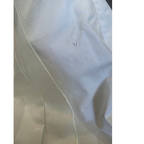 ETRO Italy White A-Line Pleated Skirt Size 36 US 2 Formal Midi Cotton Blend - Picture 5 of 7